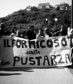 Manifestazione contro il sito di Formicoso